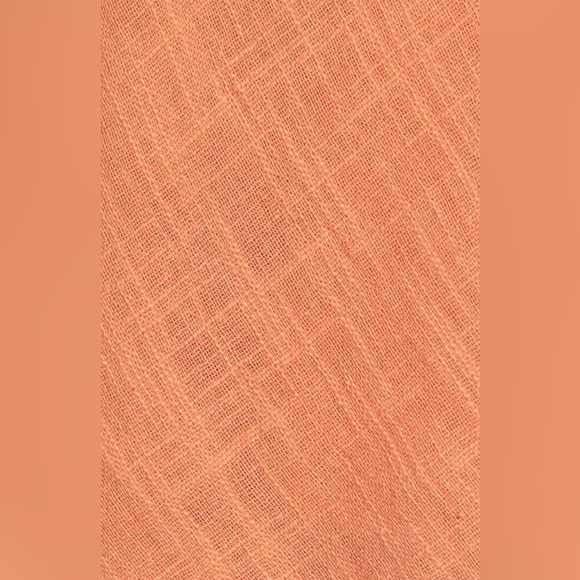 Free People Boho Orange Ginger Spice Zuri Ruffle Open Back Blouse size XS EUC - Picture 7 of 13